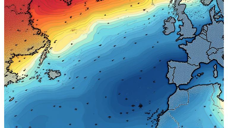 海面温度パターンによる魚群集積域の特定